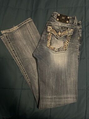 Miss Me Embroidered Bootcut Jeans